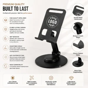 360 Rotating Mobile Stand Corporate | Full 360-Degree Swivel Base | PrintItNice