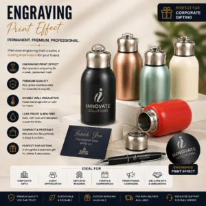 Corporate Mini Flask Custom Logo | Compact Stainless Steel Build | PrintItNice