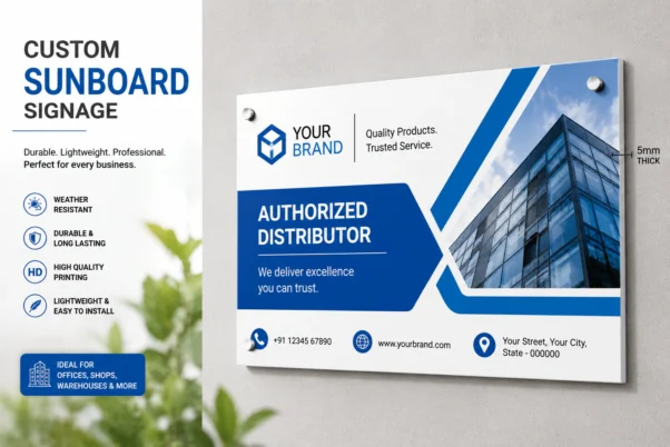 Sunboard Signage Printing Corporate | Lightweight Foam Board, 9 Size Options | PrintItNice