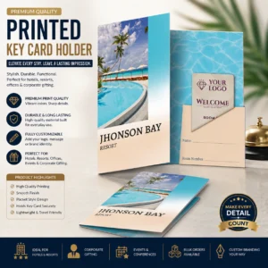 Custom Key Card Holder Corporate | Standard CR80 Compatibility | PrintItNice