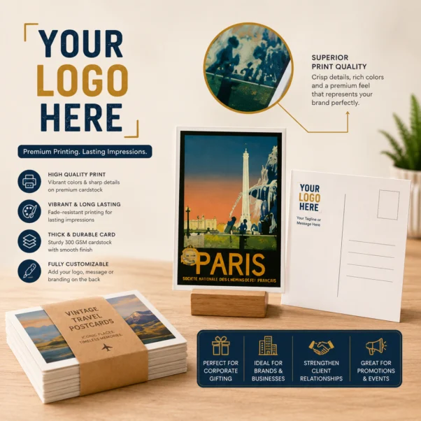 Corporate Postcard Printing India | Thick Premium Card Stock | PrintItNice