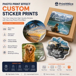 Custom Shape Sticker Printing India | Die-Cut Any Shape | PrintItNice
