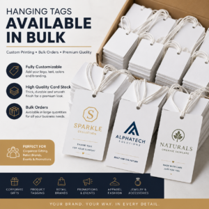 Hanging Tags Printing Corporate | Ready-to-String Punched Hole | PrintItNice