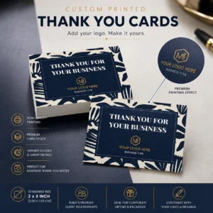 Thank You Cards Printing Corporate | Compact 2×3 Inch Format | PrintItNice