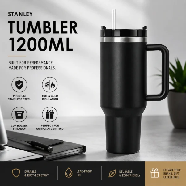 1200ml Steel Tumbler Corporate Gift | Oversized 1200ml Capacity | PrintItNice