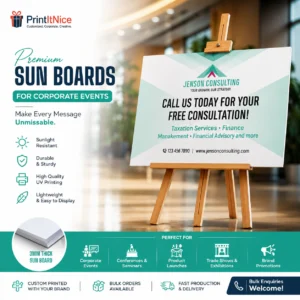 Sunboard Printing Corporate Events | Lightweight 5mm Rigid Board | PrintItNice