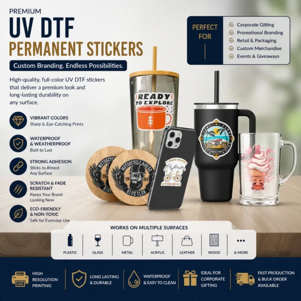 UV DTF Permanent Sticker Printing | Genuinely Weatherproof Finish | PrintItNice