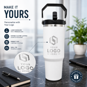 890ml White Tumbler Corporate Gift | Mid-Size 890ml Format | PrintItNice