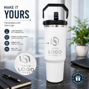 890ml White Tumbler Corporate Gift | Mid-Size 890ml Format | PrintItNice