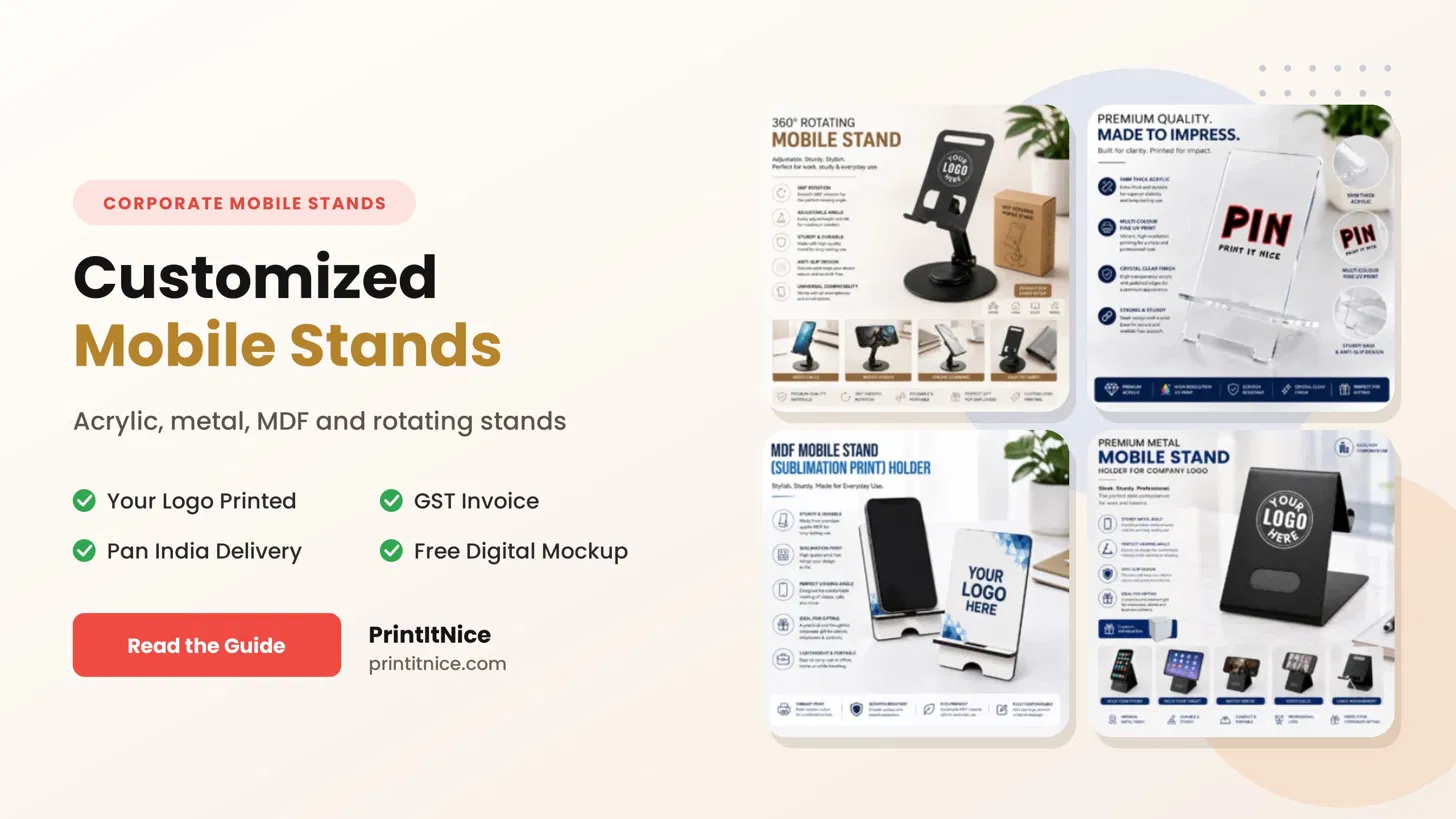 Read more about the article Customized Mobile Stand: 10+ Best Branded Mobile Stands for Corporate Gifting